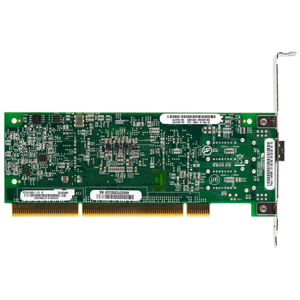 375-3354-01 SUN QLA2460 SINGLE PORT 2.0 4GB PCI-X HOST BUS ADAPTER